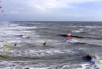 Windsurfen an der Nordsee 